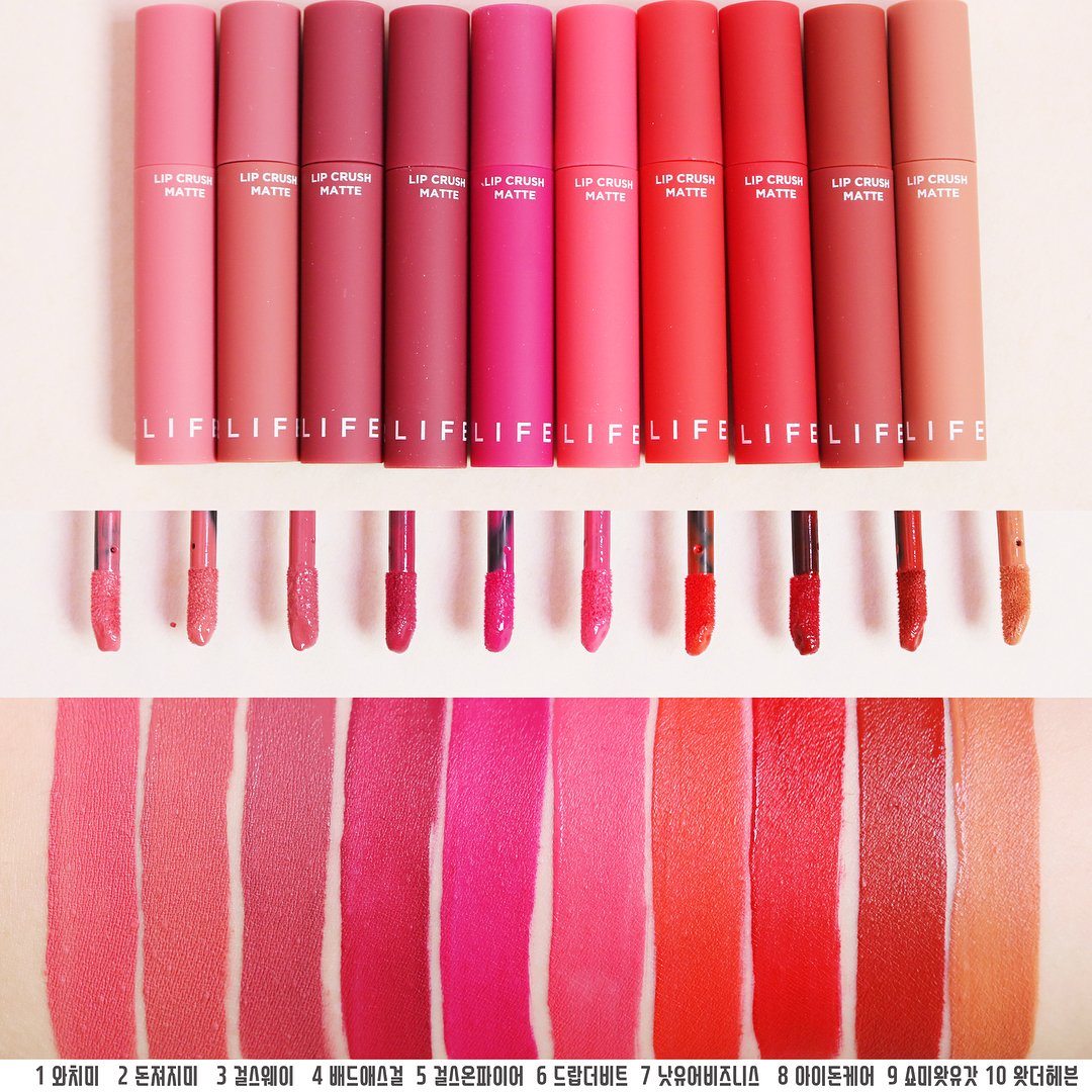 Son Kem Siêu Lì Its Skin Lip Crush Matte Life Color